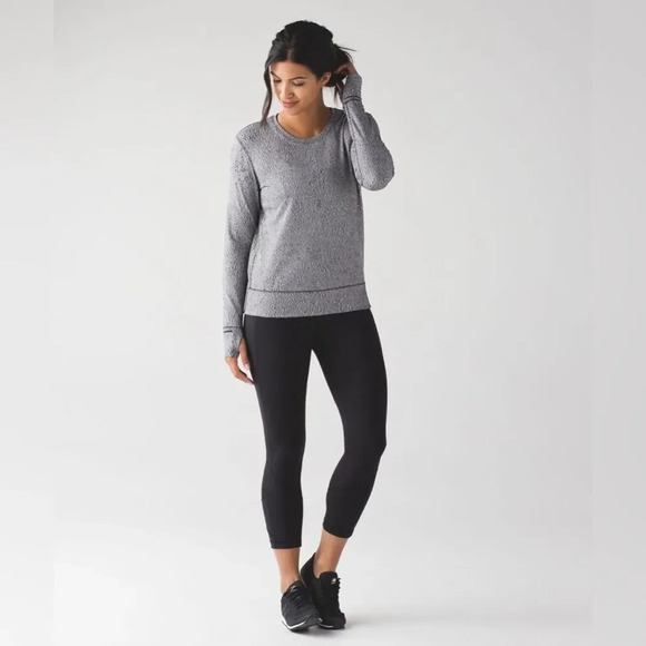 LULULEMON ATHLETICA Rush Hour‎ Long Sleeve in Running Luon Spray Jacquard - Picture 1 of 15